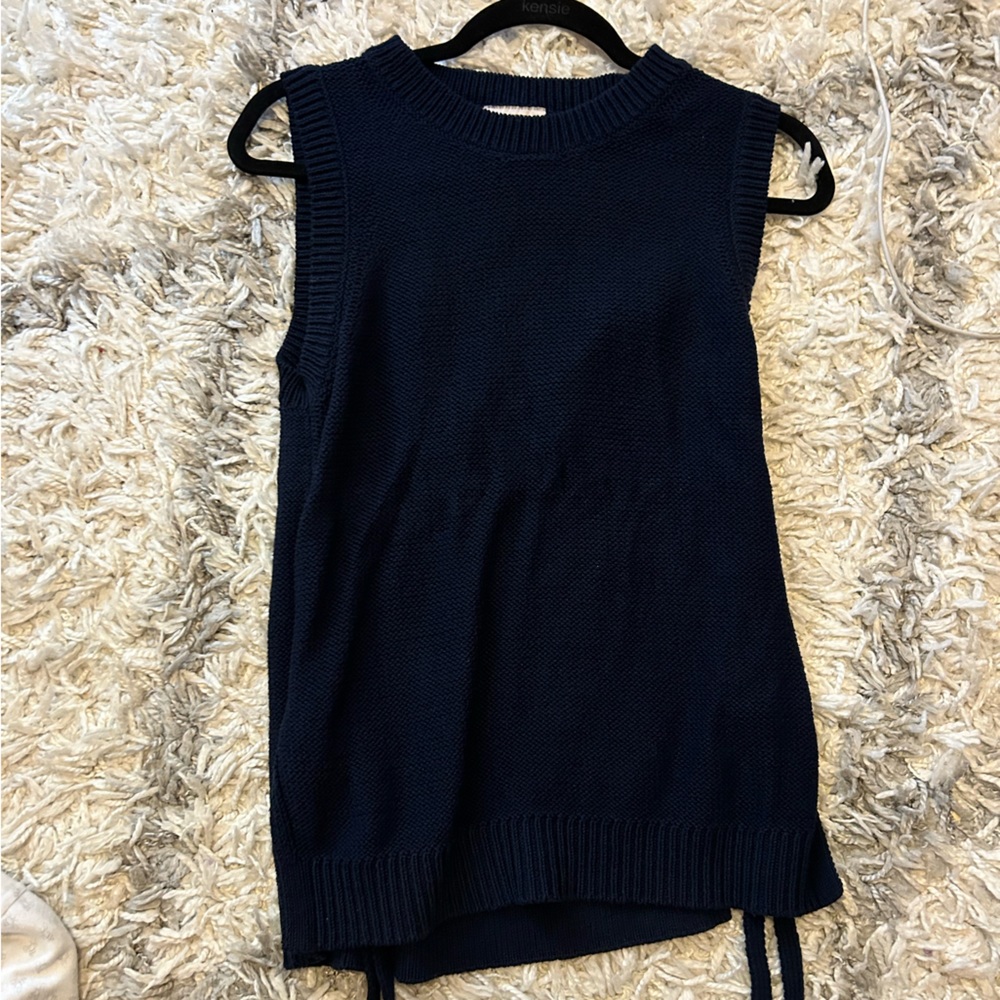 LOFT OUTLET KNIT SLEEVELESS SWEATER TOP